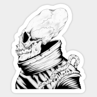 Pakal (Black & White) Sticker